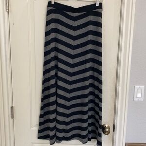 INC -chevron print Maxi skirt size M